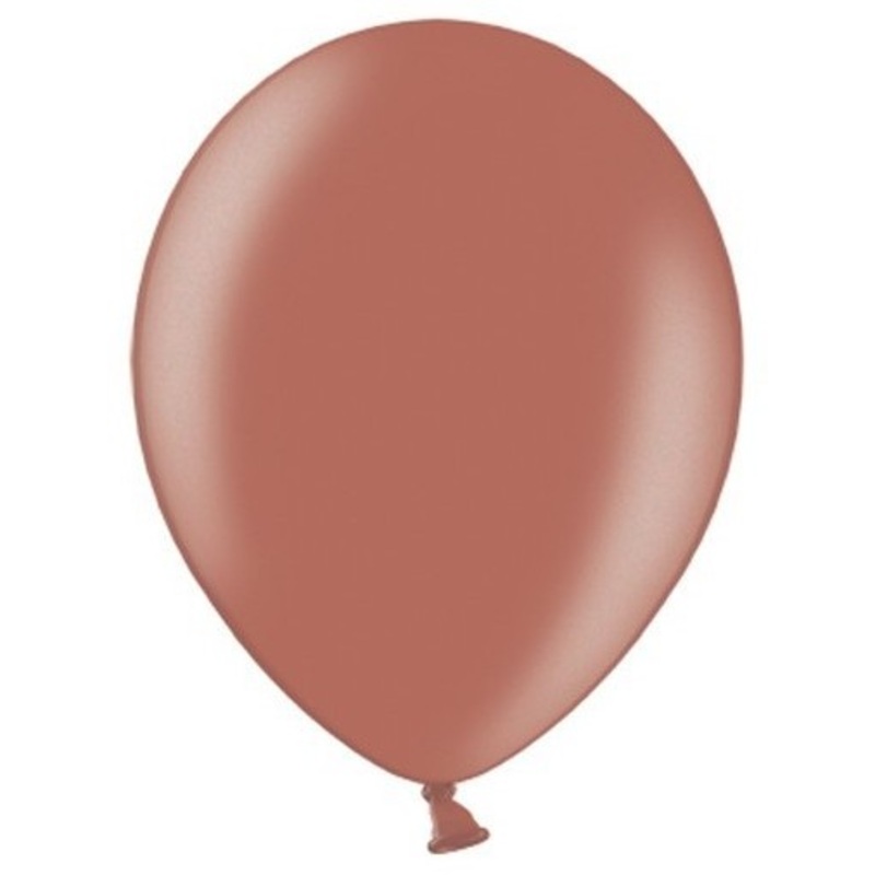 100 party star metallic balloons rose gold 30cm