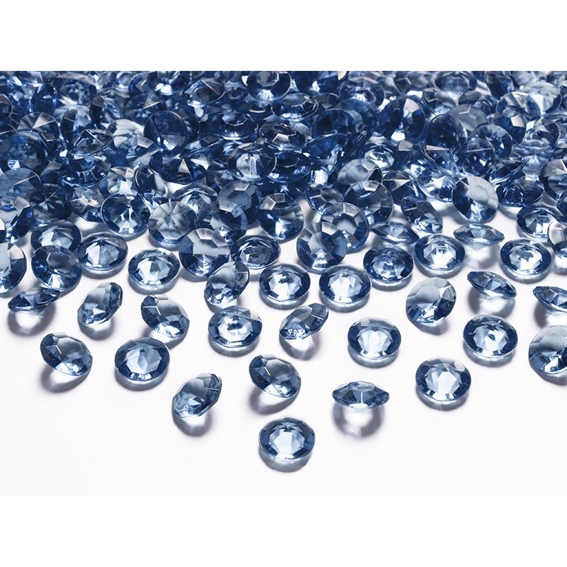 100 scattered diamonds dark blue 1.2cm