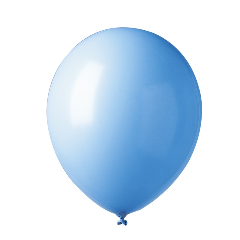 12 party balloons Madrid light blue 30cm
