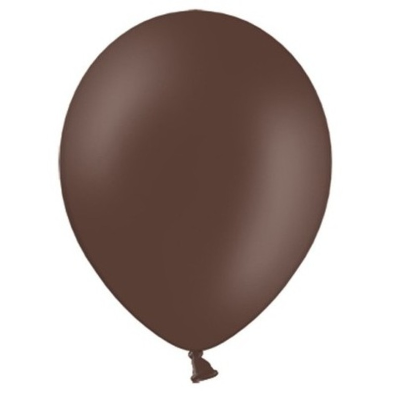 20 party star balloons chocolate brown 27cm
