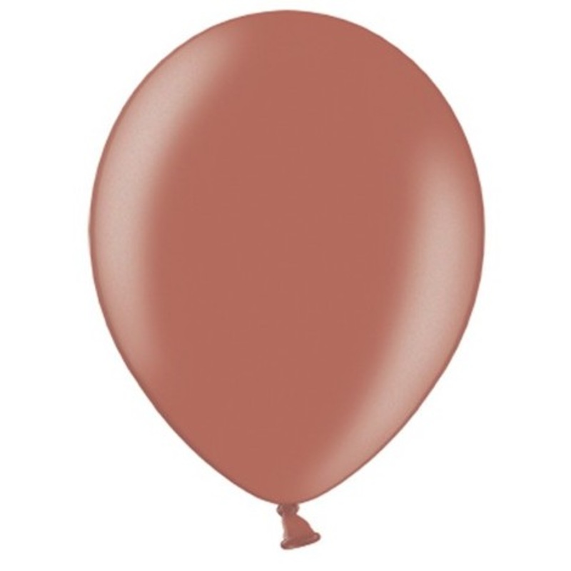 20 party star metallic balloons rose gold 27cm