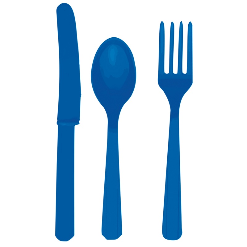 24-piece cutlery set Amalia royal blue