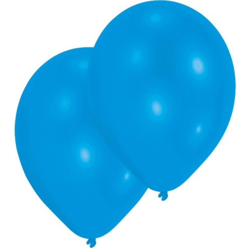 25 metallic blue latex balloons 27.5cm