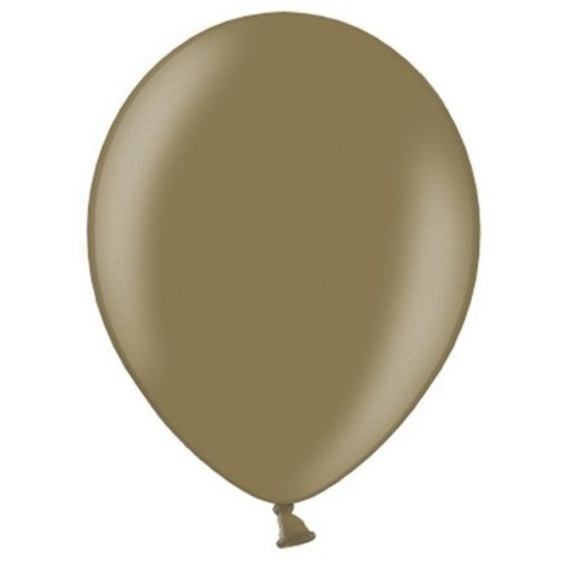 50 party star balloons metallic caramel 27cm