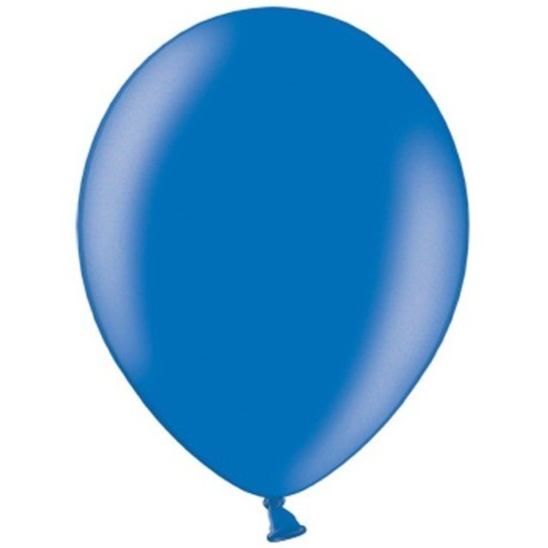 50 party star metallic balloons royal blue 30cm