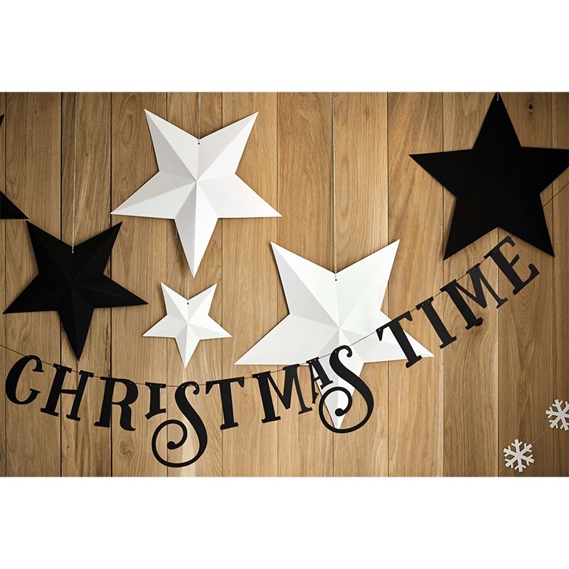 Banner Christmas Time Black