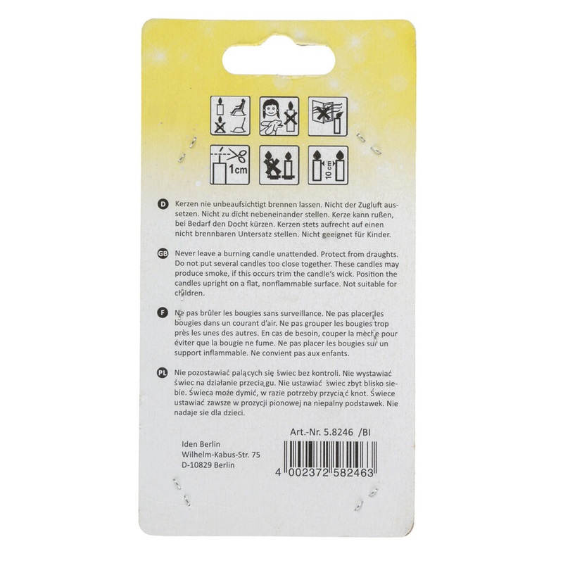 Iden Basic Kerze Zahlenkerze "9" braun