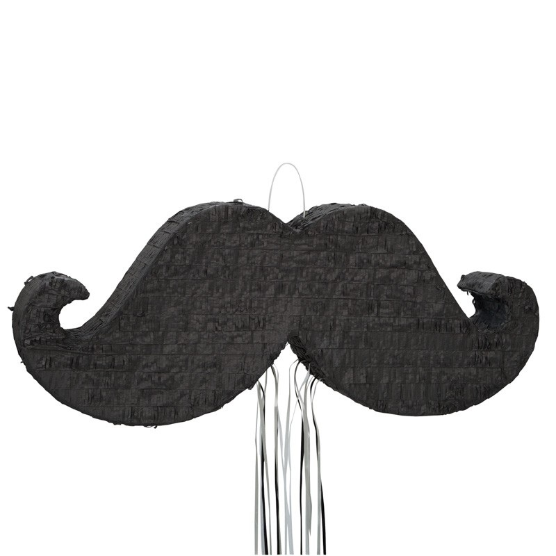 Mustache train pinata 30x77cm