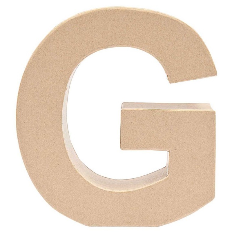 Paper mache letter G 17.5cm