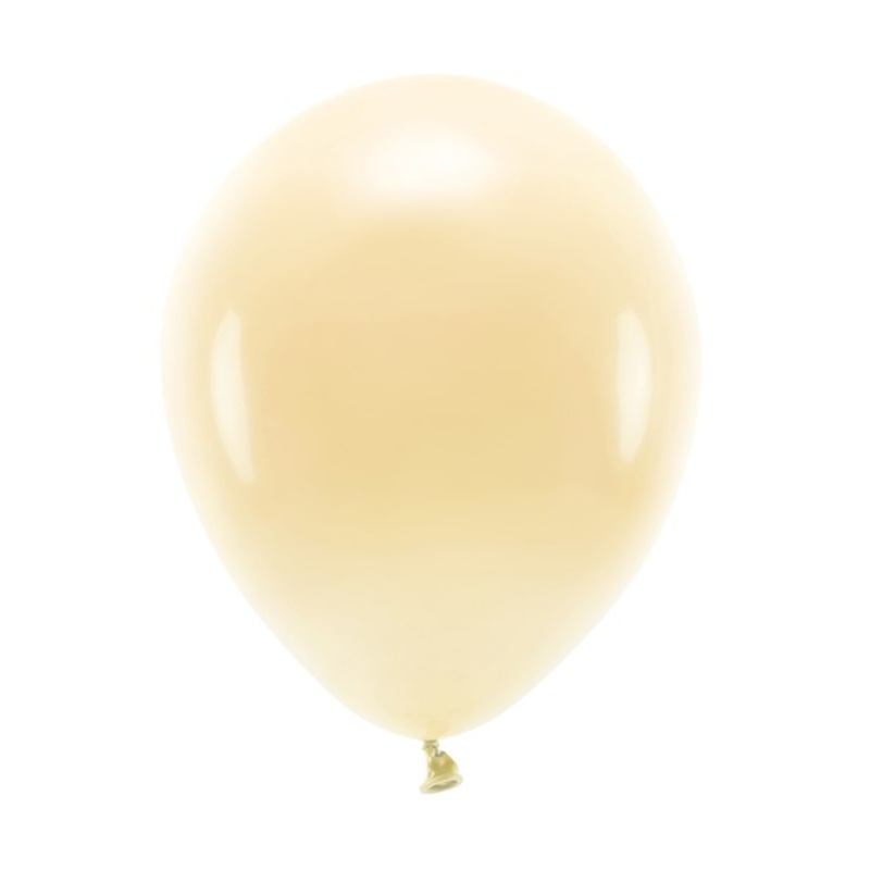 10 eco pastel balloons champagne 26cm
