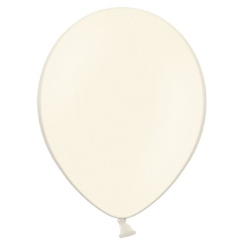 10 party star balloons cream 27cm
