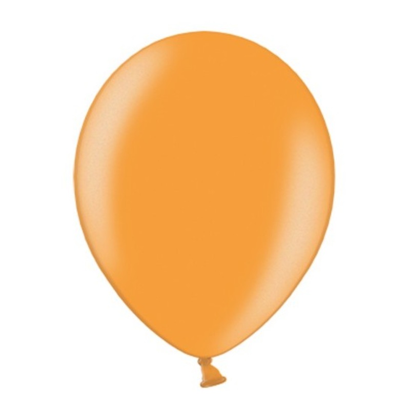 100 balloons Orange Sky Metallic