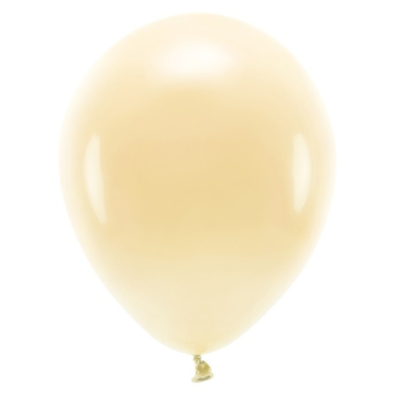 100 eco pastel balloons cream 30cm