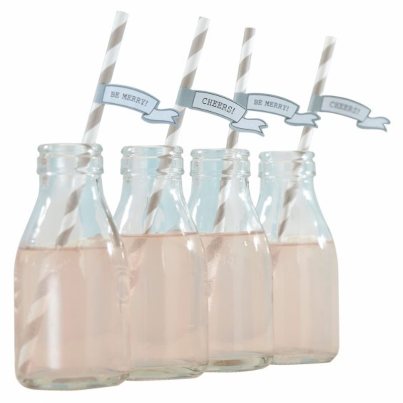 25 Birthday Flag Straws