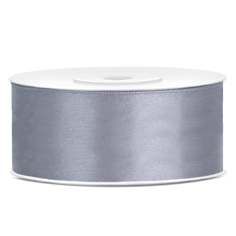 25m gift ribbon in iron gray