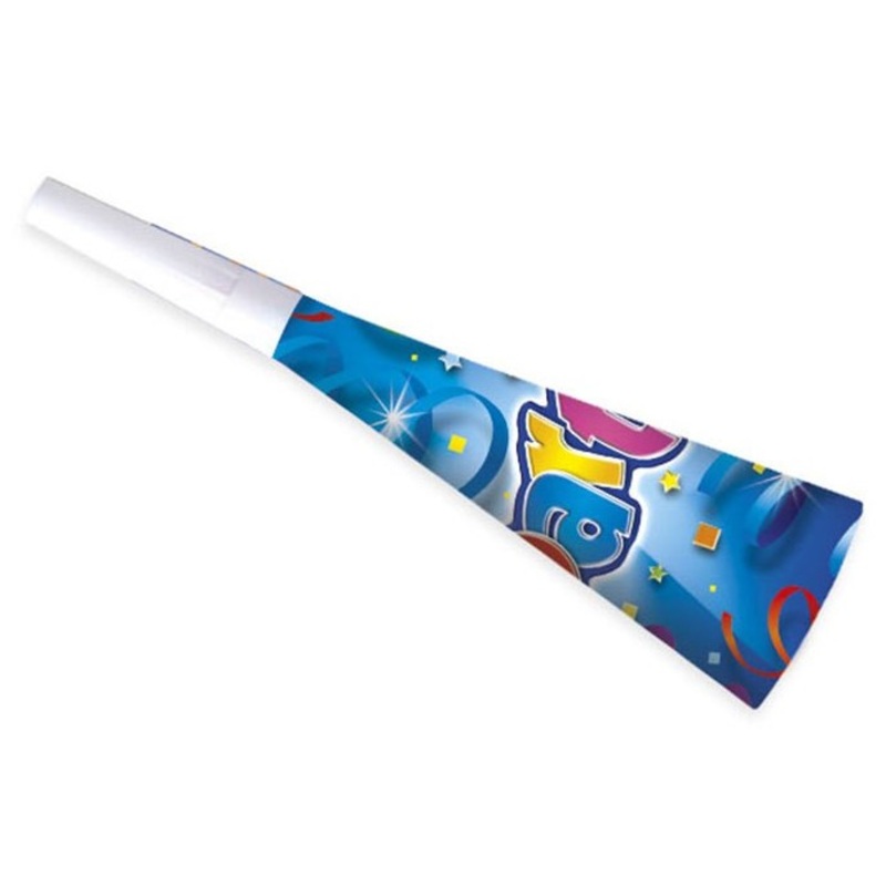 6 Party Universe horns 20cm