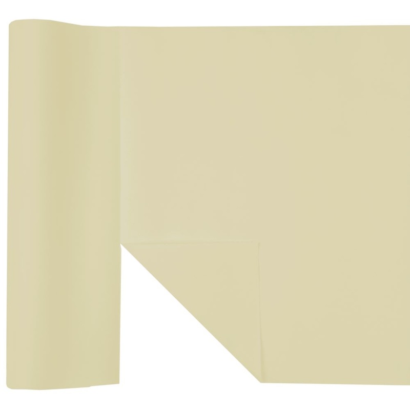 Monochrome table runner Ivory 4.8m
