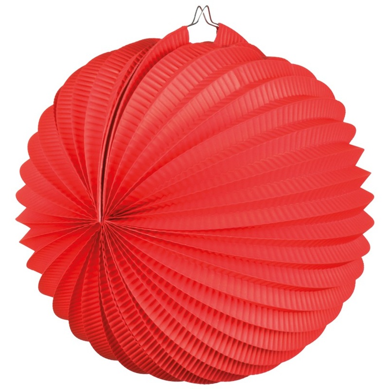 Red garden party paper lantern 23cm
