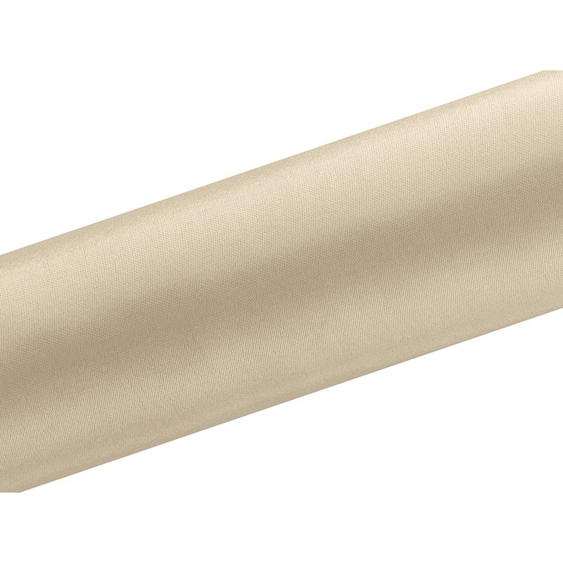 Satin fabric Eloise beige 9m x 16cm