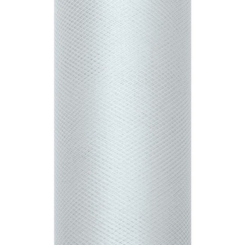 Tulle fabric Luna gray 9m x 15cm