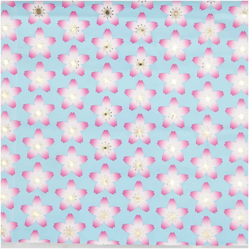 Wrapping paper Sakura Blue 2m x 70cm