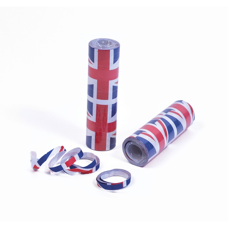 1 roll Union Jack England streamer