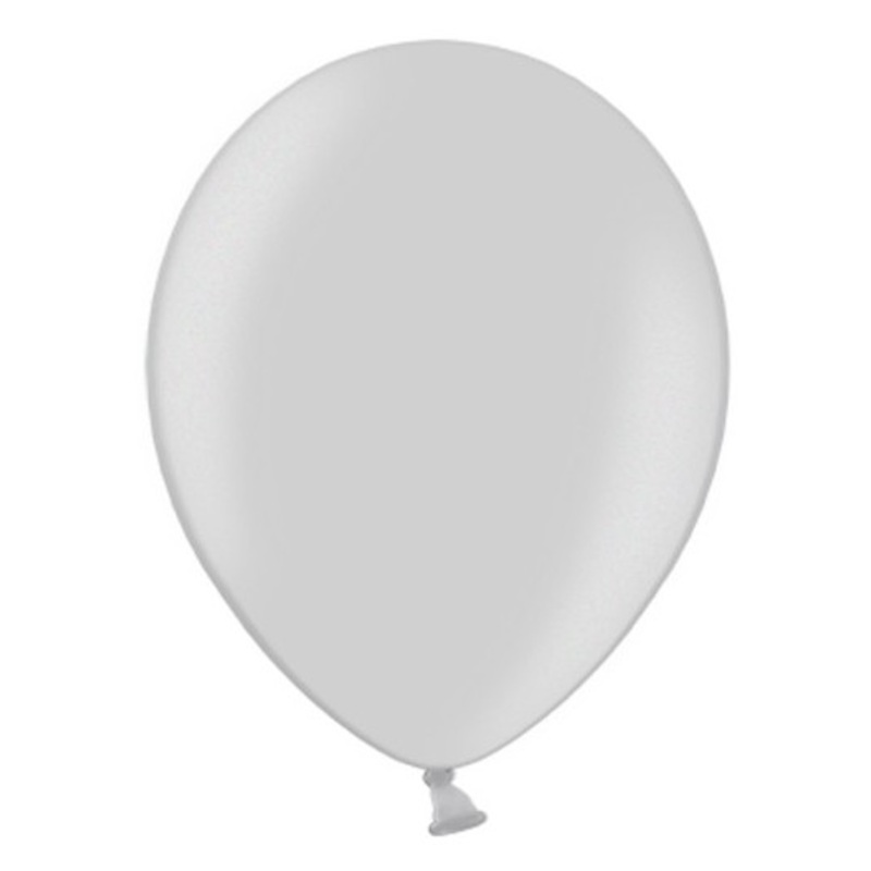 100 balloons in metallic gray 30cm