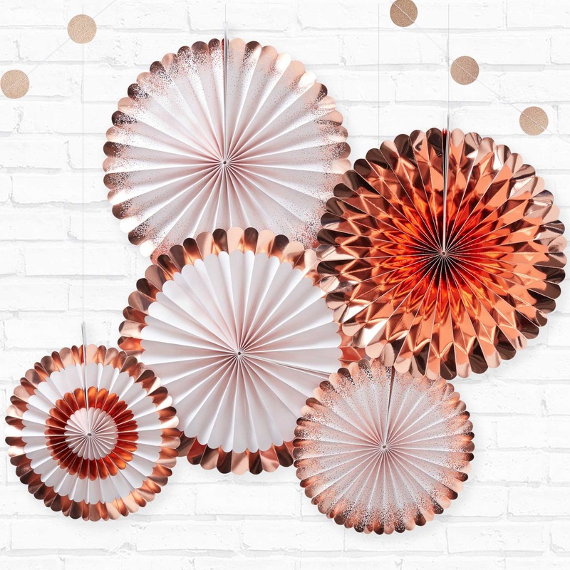 5 fairy tale wedding paper rosettes