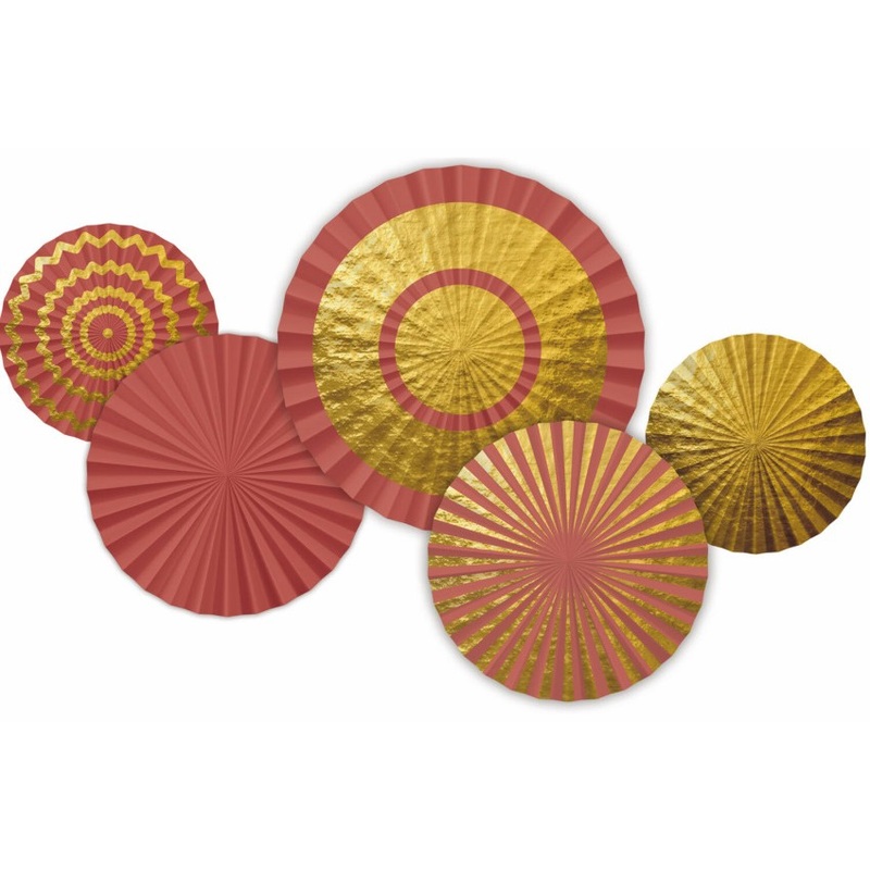 5 Golden Dusk honeycomb fans