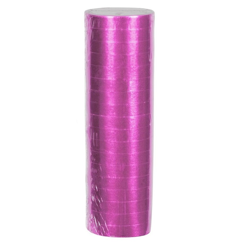 Paper streamer metallic pink 4m