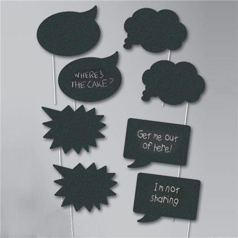 Photo props speech bubbles 8 pieces
