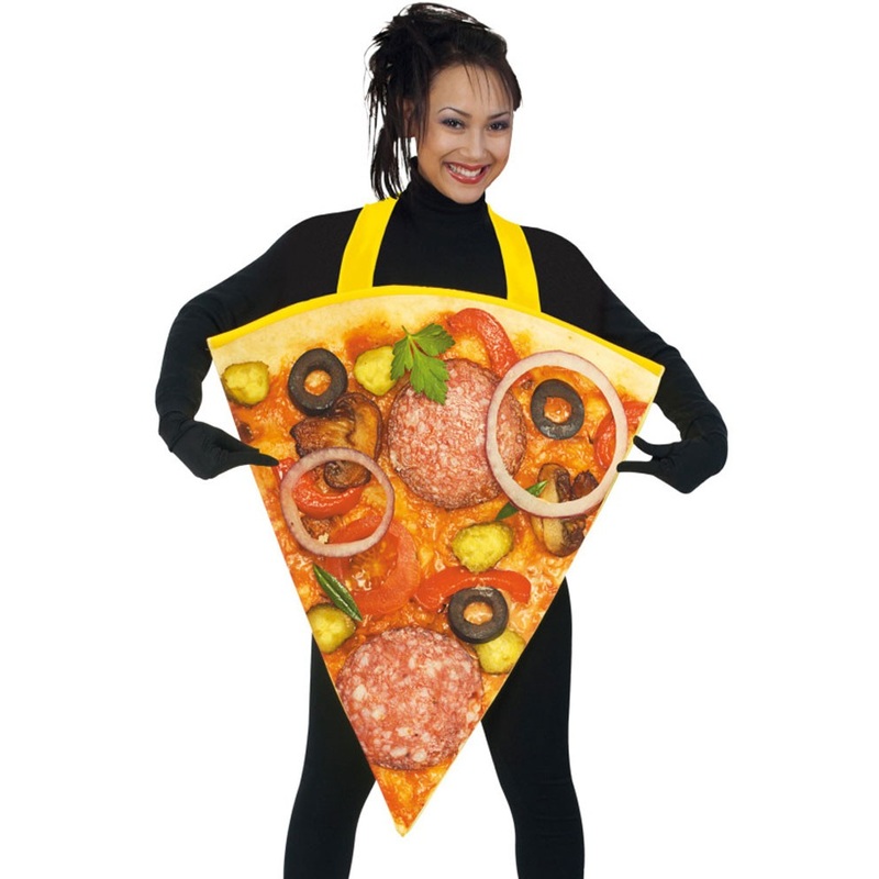 Salami pizza costume for adults