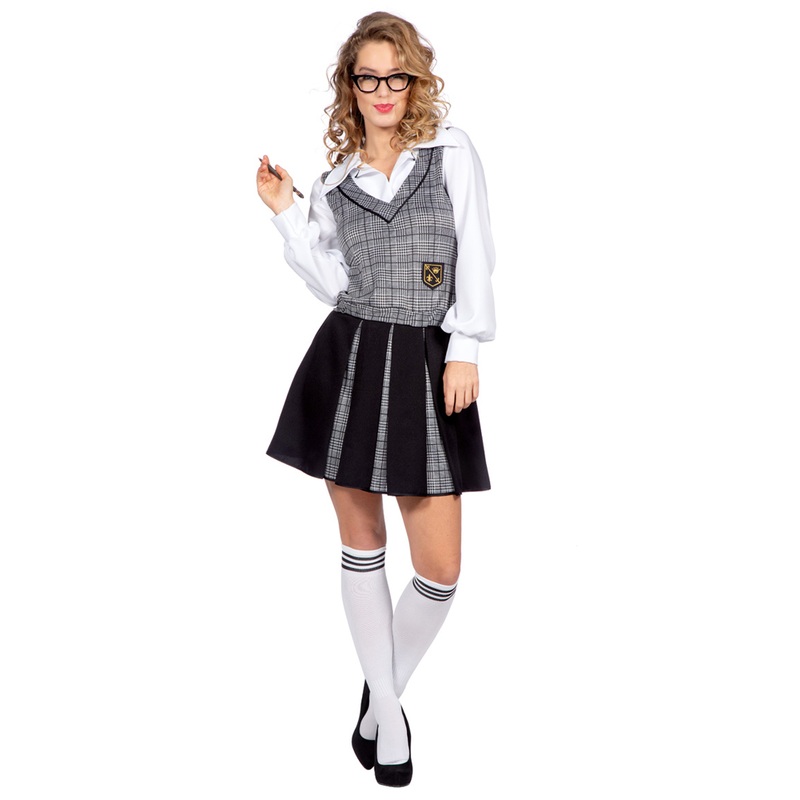 School uniform costume for women checkered 34