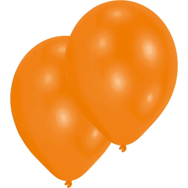 Set of 10 balloons orange 25 cm