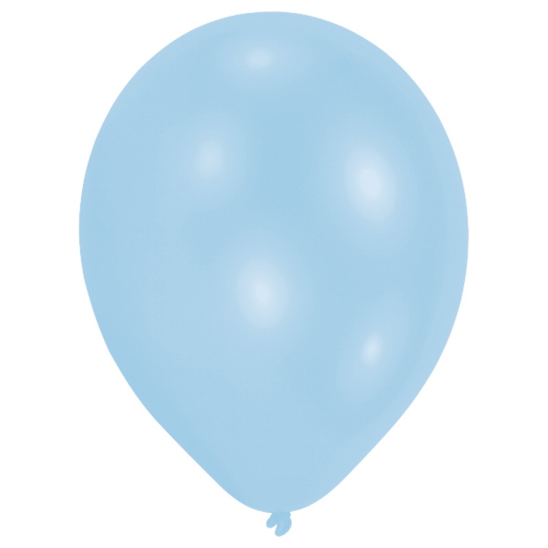 Set of 50 air balloons light blue 27.5cm