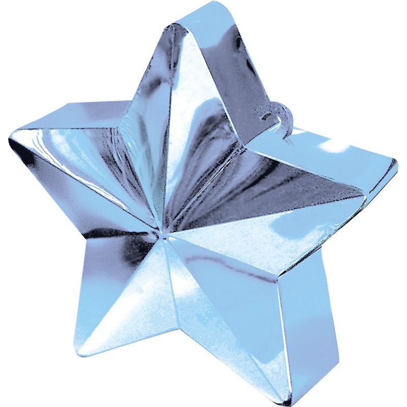 Star balloon weight in light blue