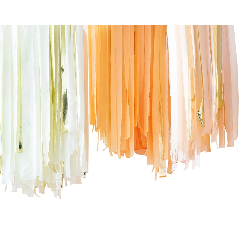 Sweet Peach crepe paper streamers