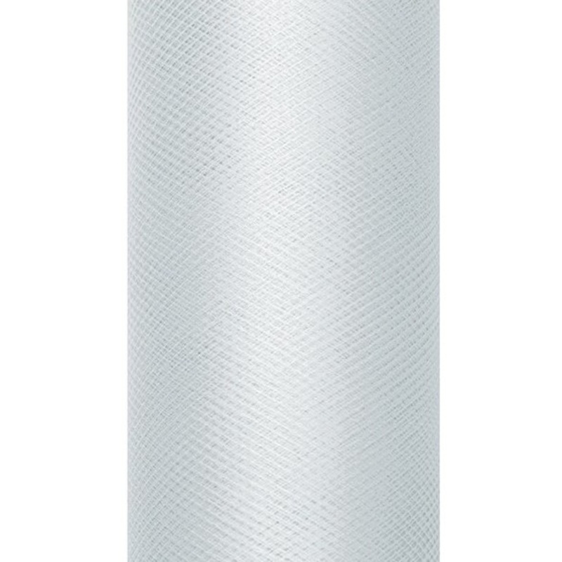 Tulle fabric Luna gray 9m x 80cm