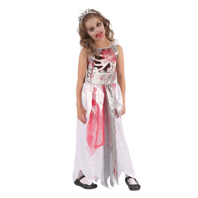Bloody skeleton dress for girls S