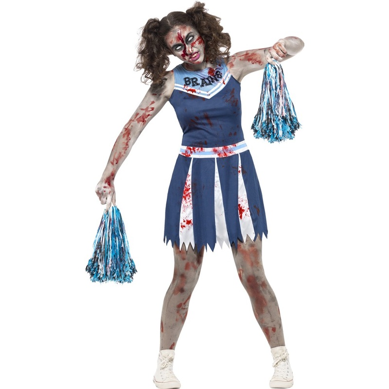 Girly cheerleader zombie costume XS
