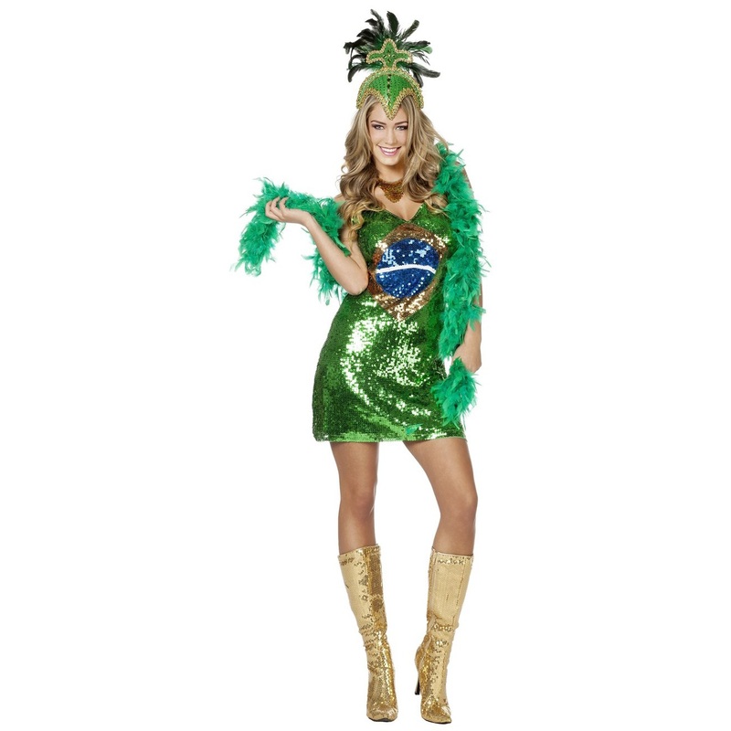 Green Ria Brazil sequin dress 38