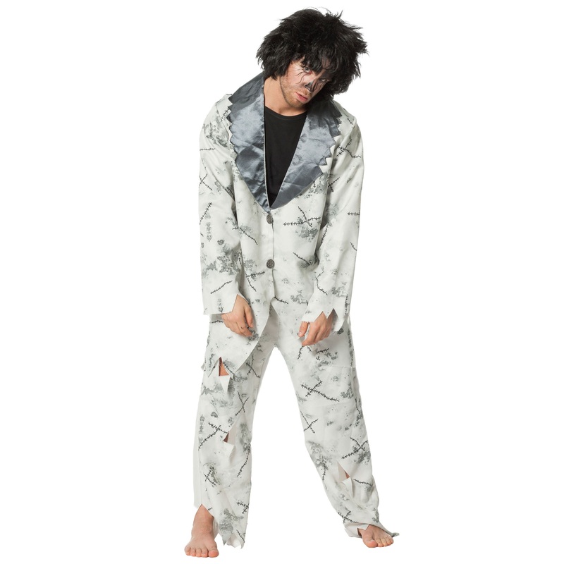 Groom of death zombie costume for men 48