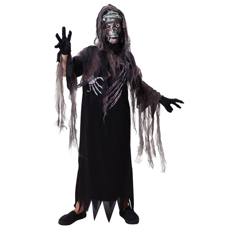 Horrible monster skeleton costume for kids S