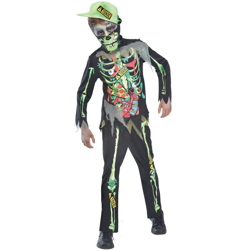 Horror Toxic Zombie Child Costume