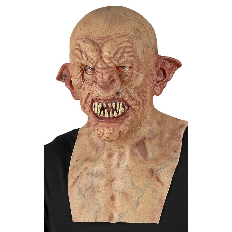 Horror zombie full head latex mask deluxe