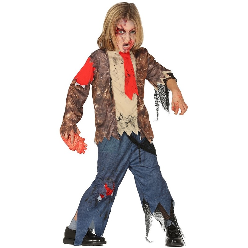Horror zombie Halloween costume for children