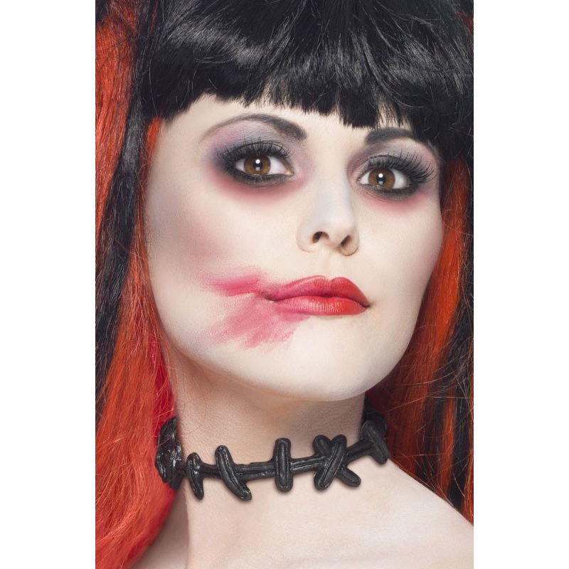 Sewn look necklace