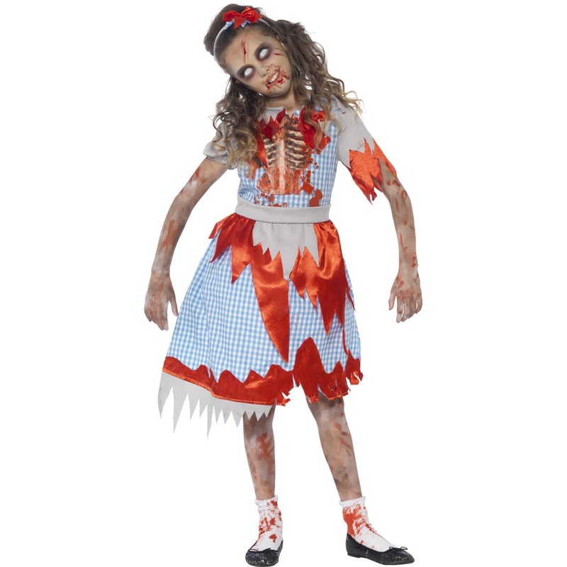 Undead farmer girl costume for children S