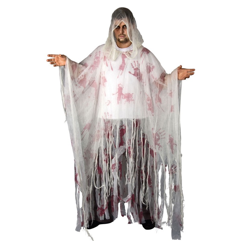 White blood-smeared ghost cloak