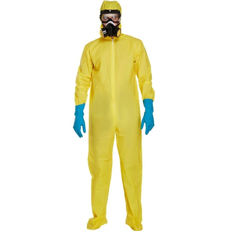 Yellow epidemic protection costume for men